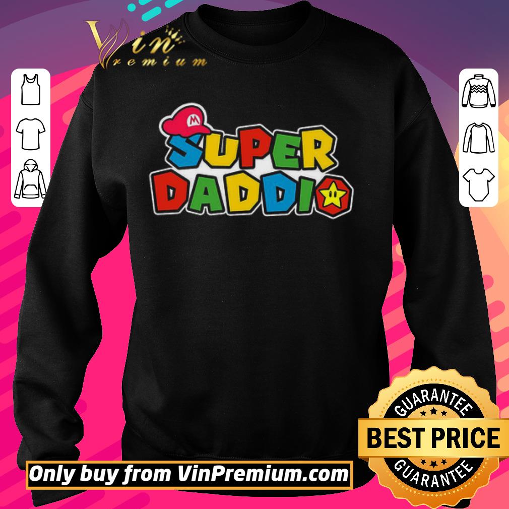 Awesome Mario Super Daddio Happy Father's Day shirt 6 Awesome Mario Super Daddio Happy Father's Day shirt