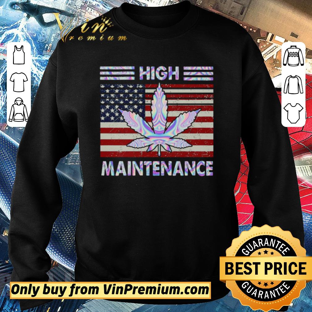 Top America Flag High Maintenance shirt