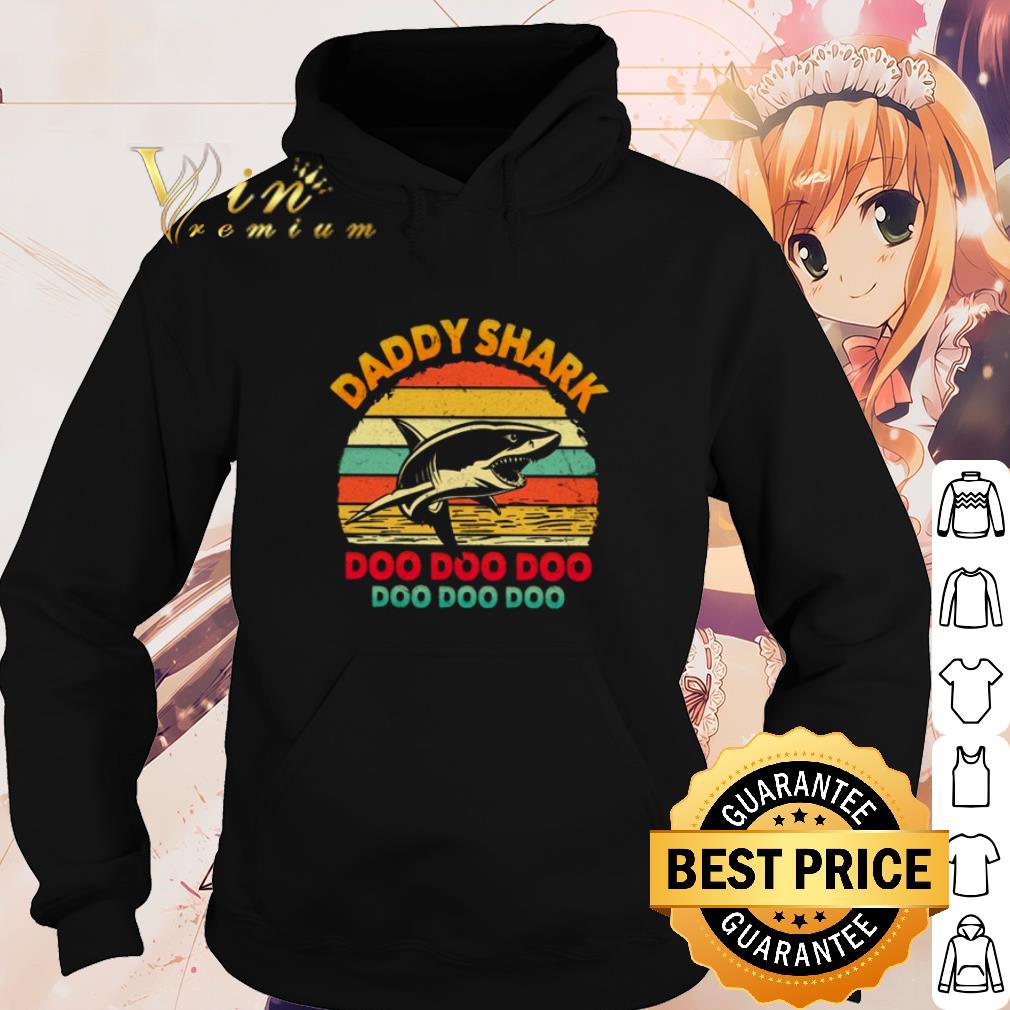 Best Vintage Daddy Shark Doo Doo Doo Happy Father's Day shirt