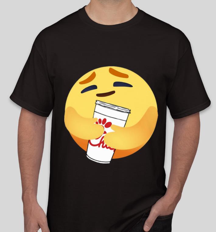 Nice Facebook Care Emoji Hug Chick Fil A shirt