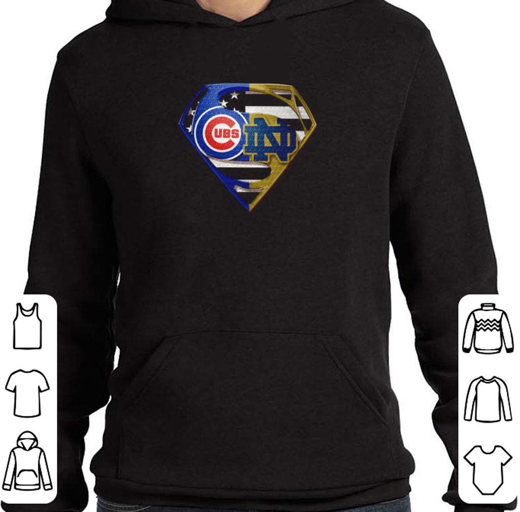 Premium Chicago Cubs and Notre Dame Fighting inside Superman logo shirt 6 Premium Chicago Cubs and Notre Dame Fighting inside Superman logo shirt