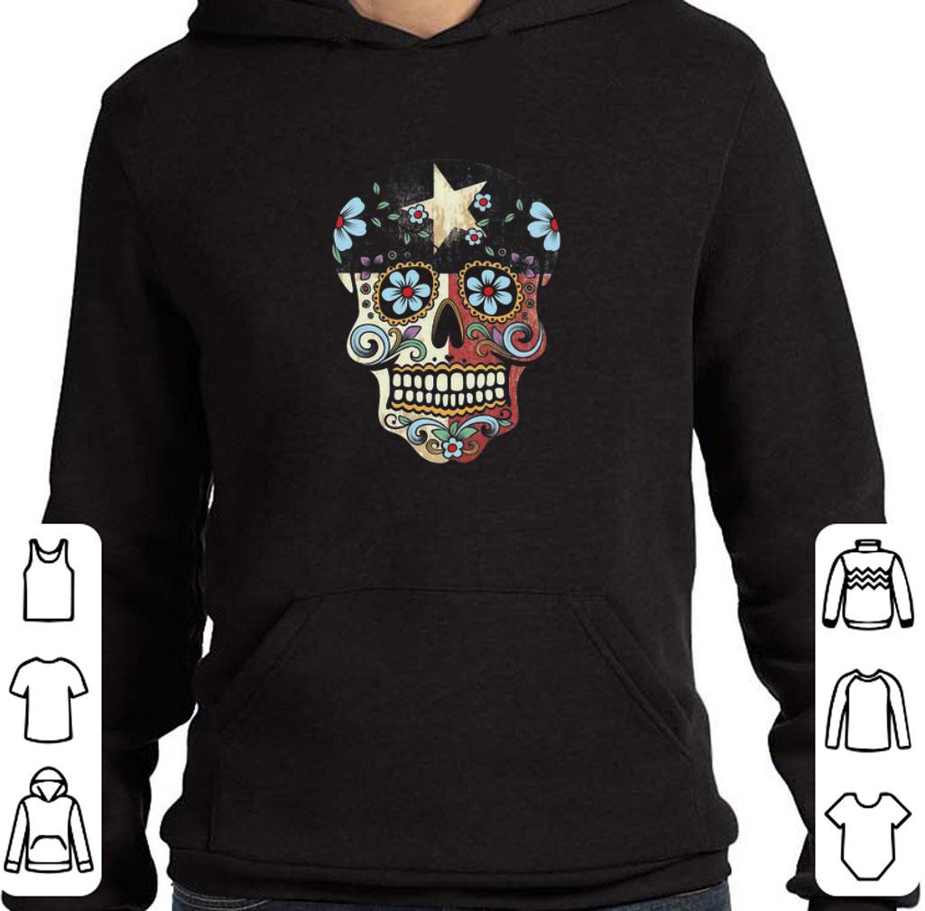 Premium Sugar skull texas star shirt