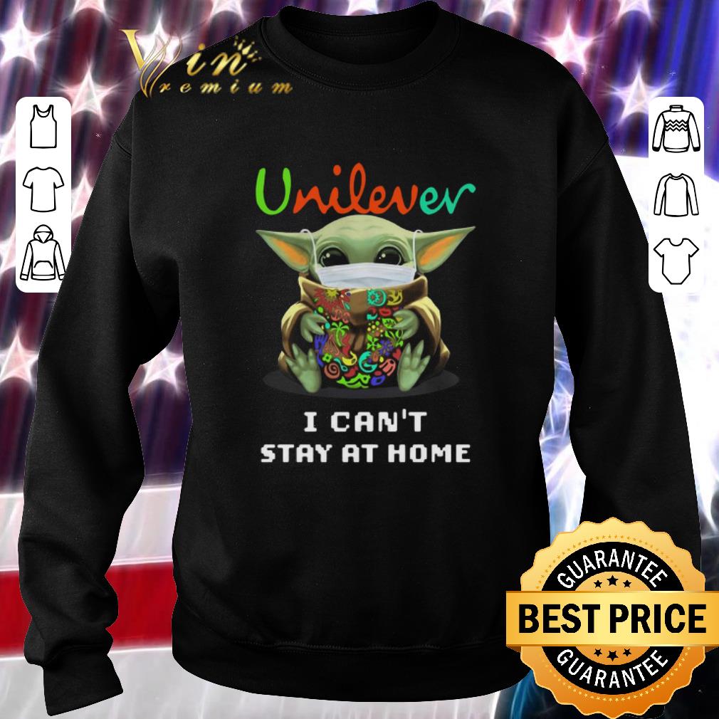 Pretty Baby Yoda mask Unilever i can’t stay at home Coronavirus shirt