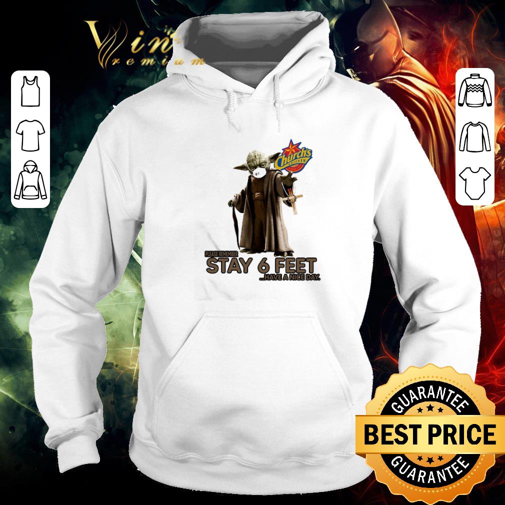 Original Master Yoda Church’s Chicken Please Remember Stay 6 Feet Coronavirus shirt