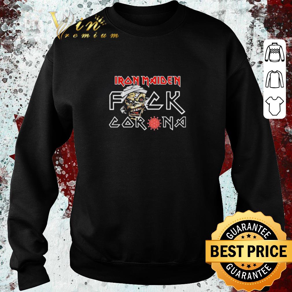 Funny Skull Iron Maiden Fuck Coronavirus Covid-19 shirt