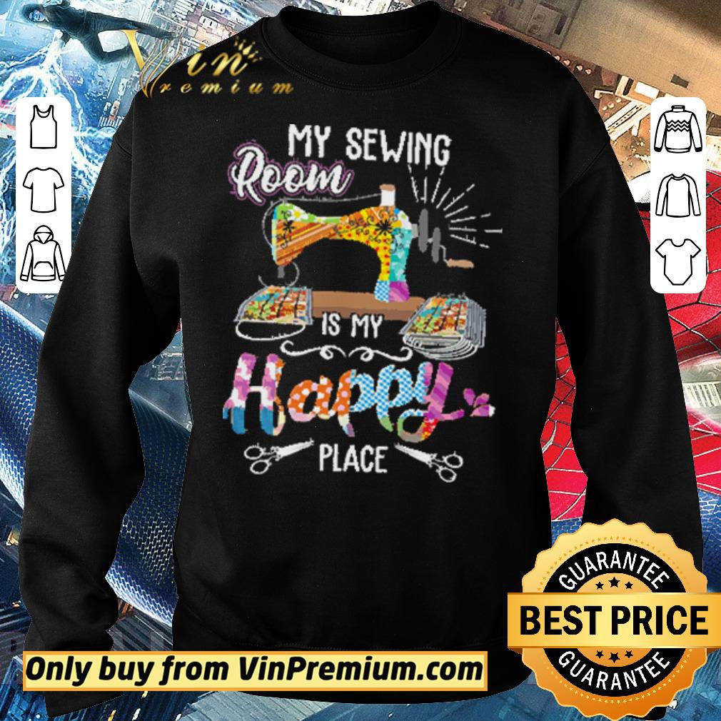 Hot My Sewing Room Is My Happy Place Mask Masker shirt