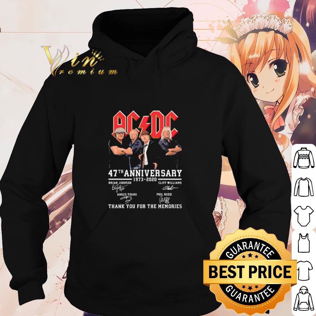 Official ACDC band 47th anniversary 1973-2020 signed thank you for the memories shirt 6 Official ACDC band 47th anniversary 1973-2020 signed thank you for the memories shirt