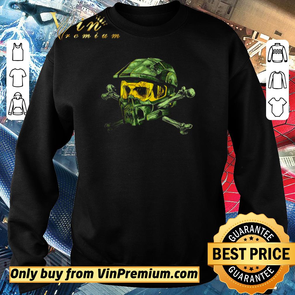 Awesome skull Halo helmet shirt 6 Awesome skull Halo helmet shirt