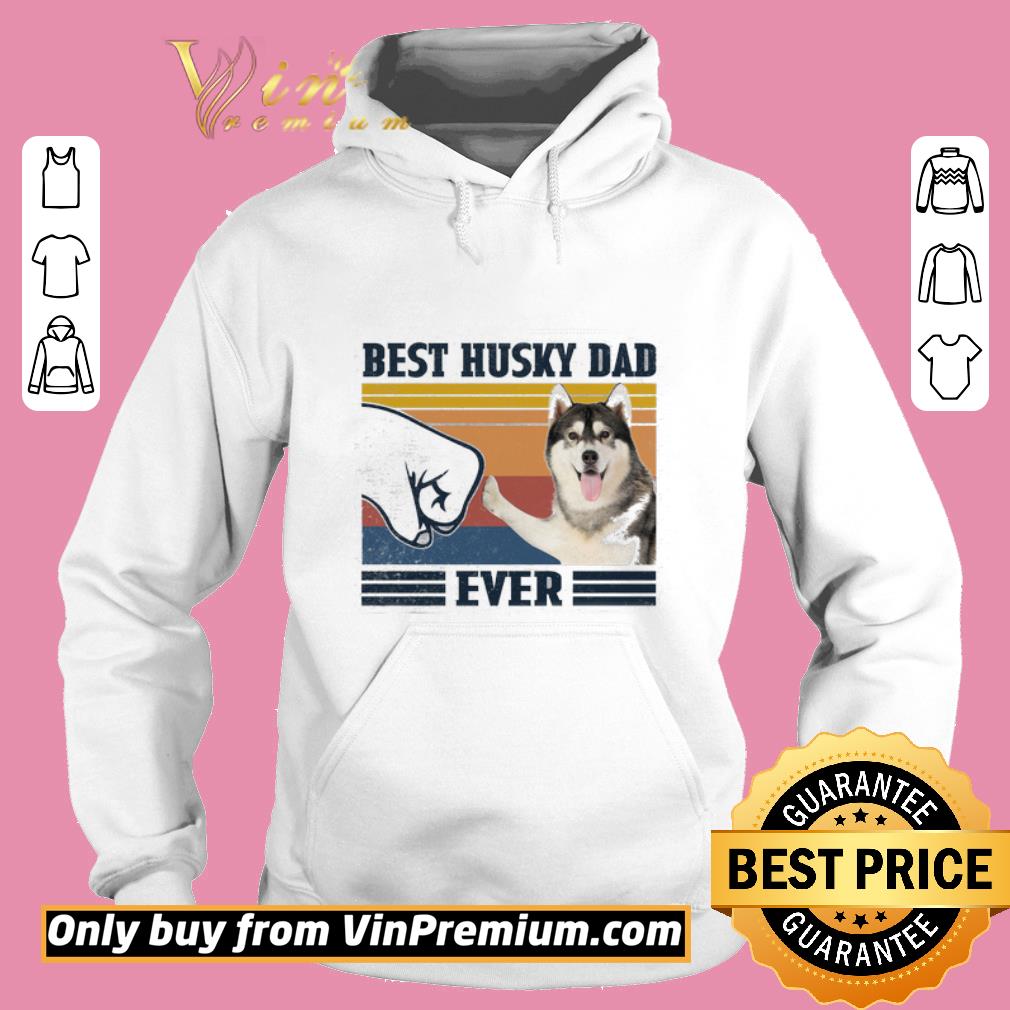 Pretty Best Husky Dad Ever Vintage Happy Father's Day shirt