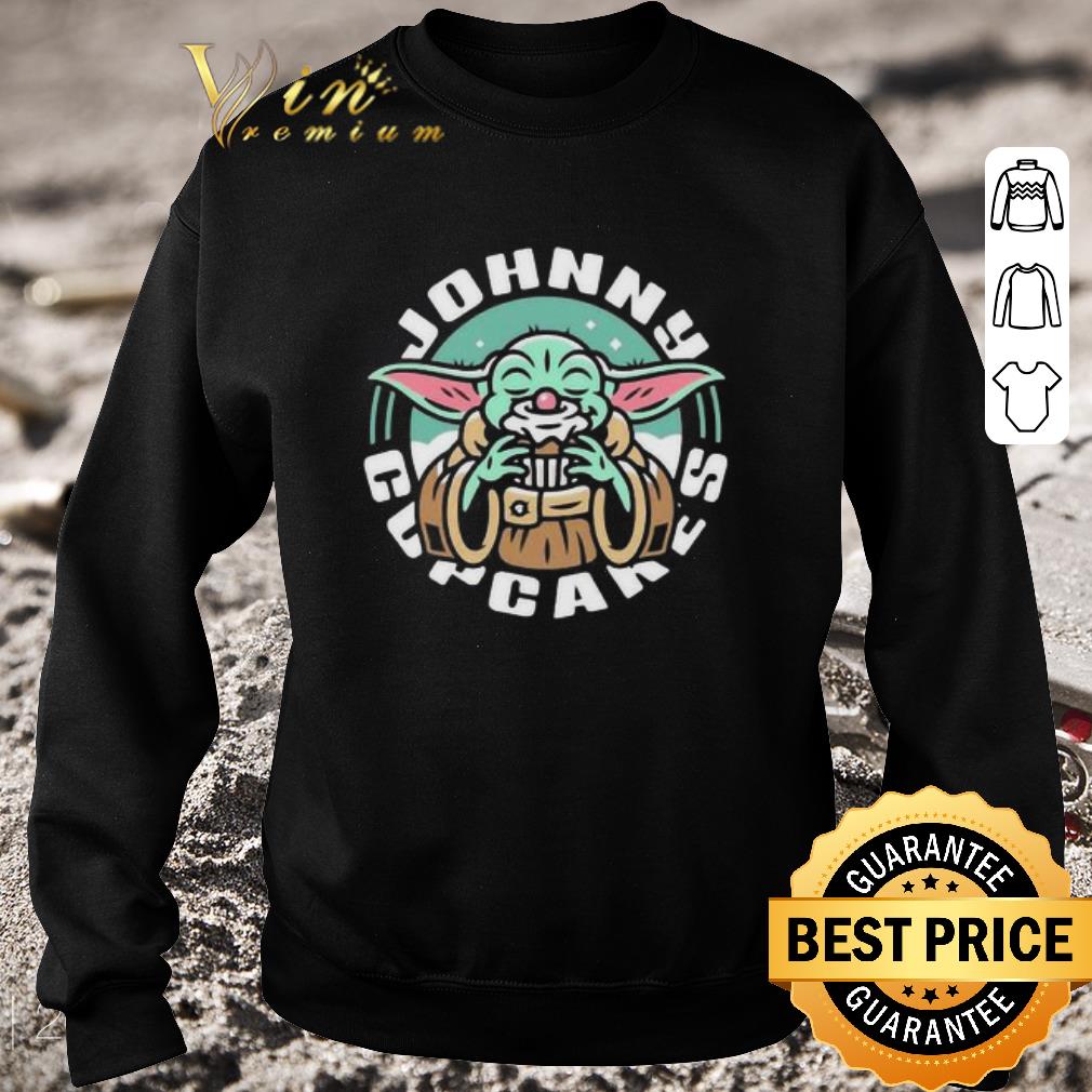 Hot Baby Yoda eat Johnny Cupcakes Star Wars shirt