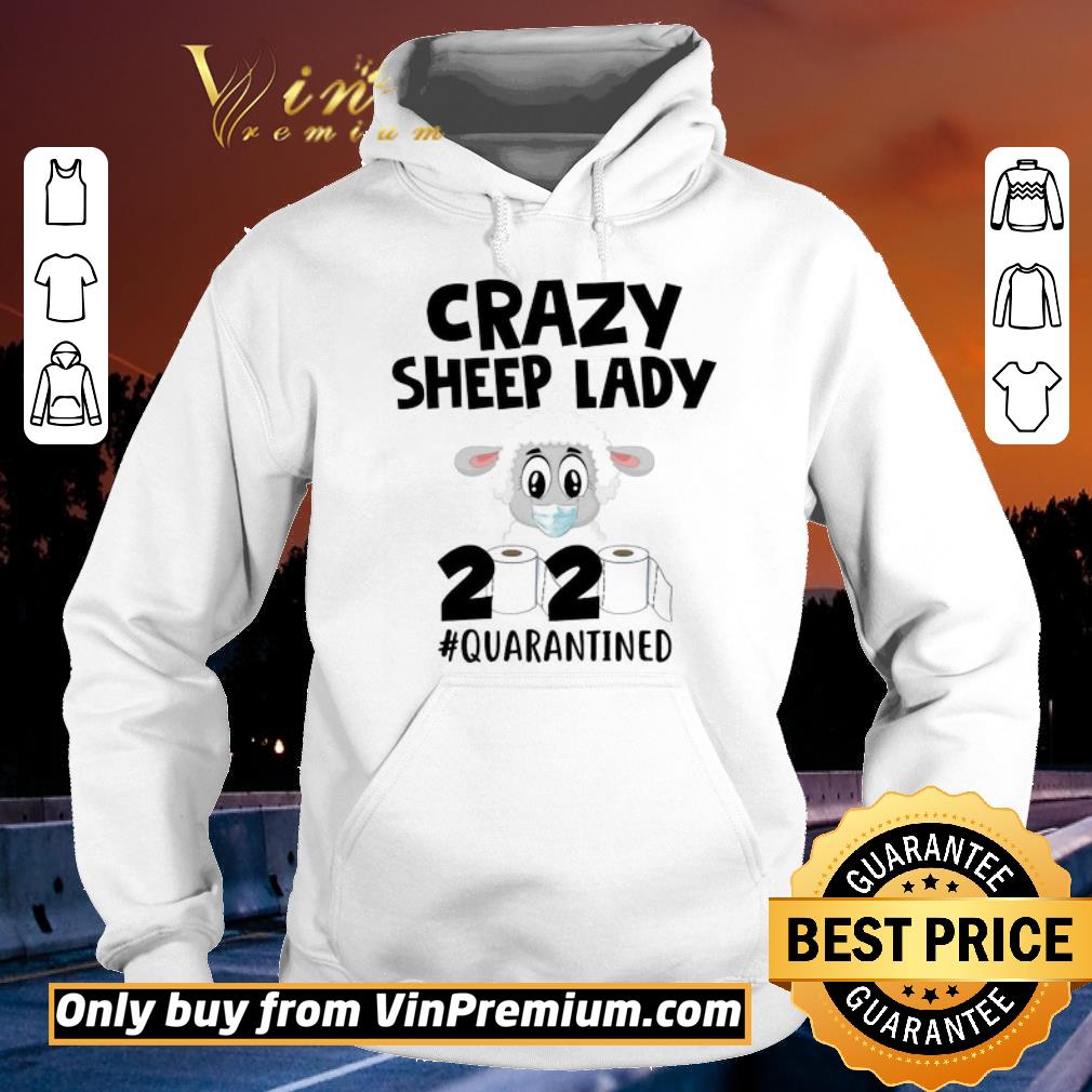 Awesome Crazy Sheep Lady 2020 Quarantined shirt