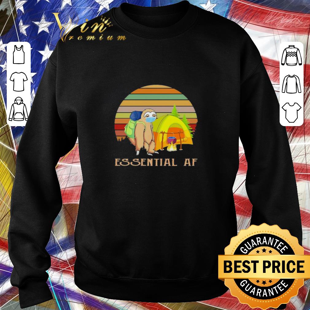 Official Sloth mask camping essential af vintage Coronavirus shirt 6 Official Sloth mask camping essential af vintage Coronavirus shirt