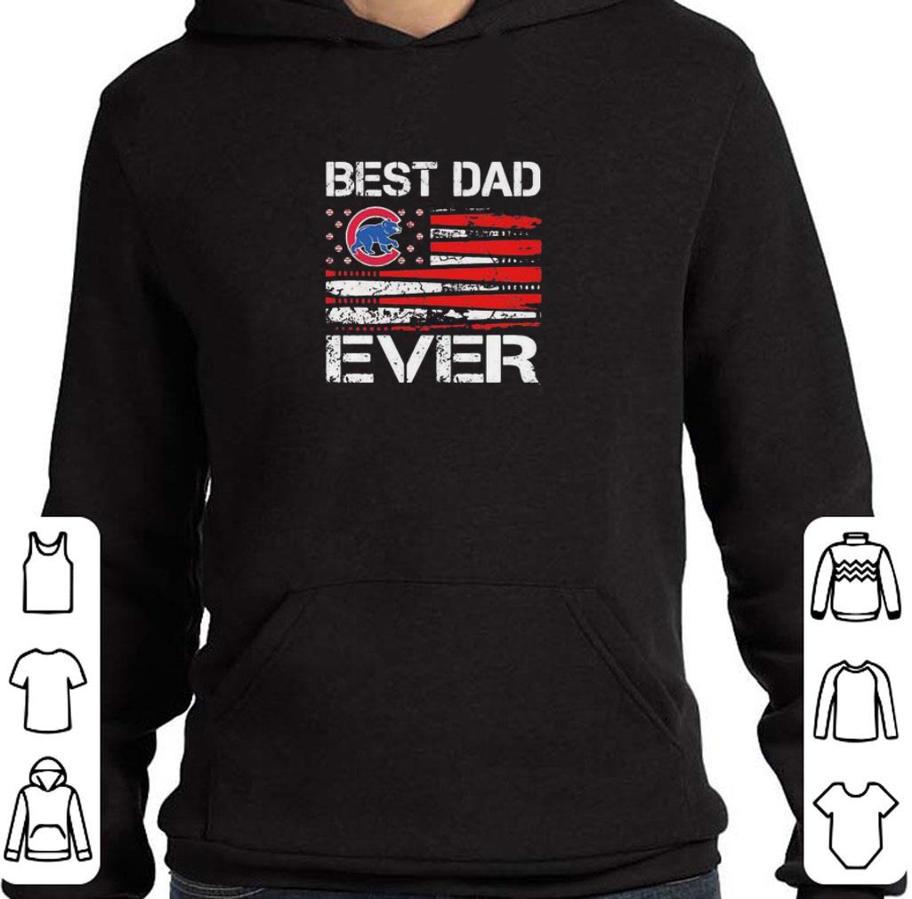 Awesome Chicago Cubs Best Dad Ever 4th of july independence day shirt