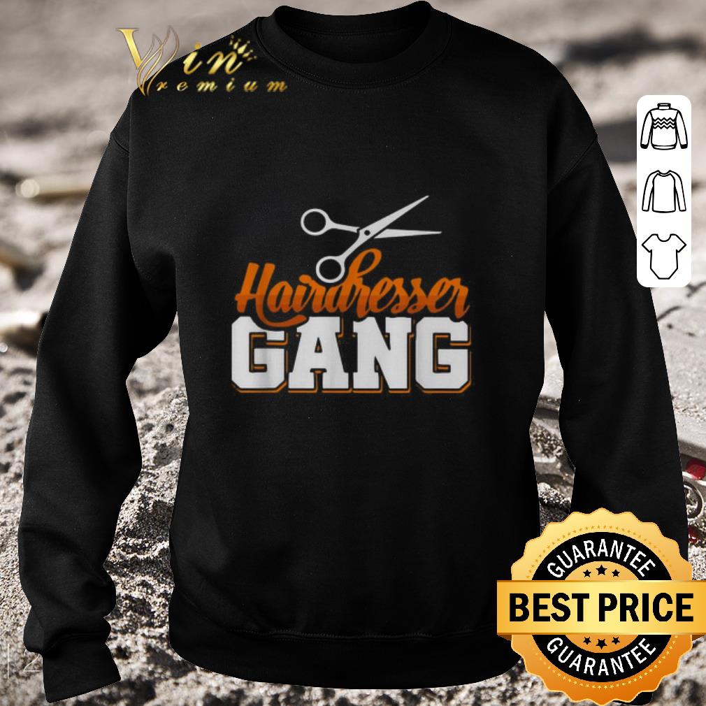 Pretty Hairdresser gang scissors hairstylist shirt