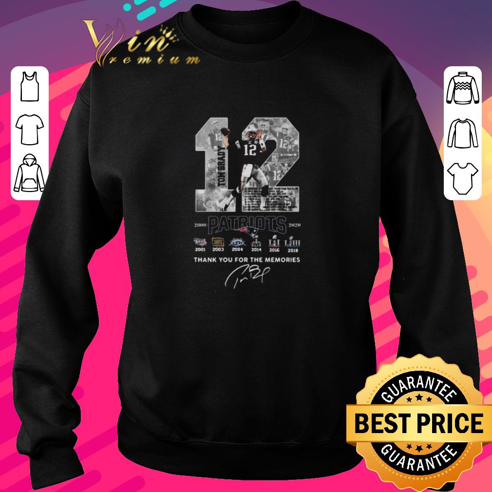 Nice 12 Tom Brady New England Patriots 2000 2020 6 cup Signature shirt 6 Nice 12 Tom Brady New England Patriots 2000 2020 6 cup Signature shirt