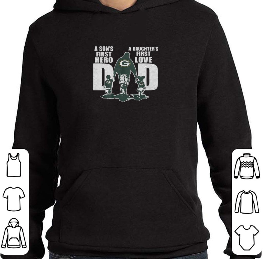 Top Dad Green Bay Packers A Son’s First Hero A Daughter’s First Love Father day shirt 6 Top Dad Green Bay Packers A Son’s First Hero A Daughter’s First Love Father day shirt