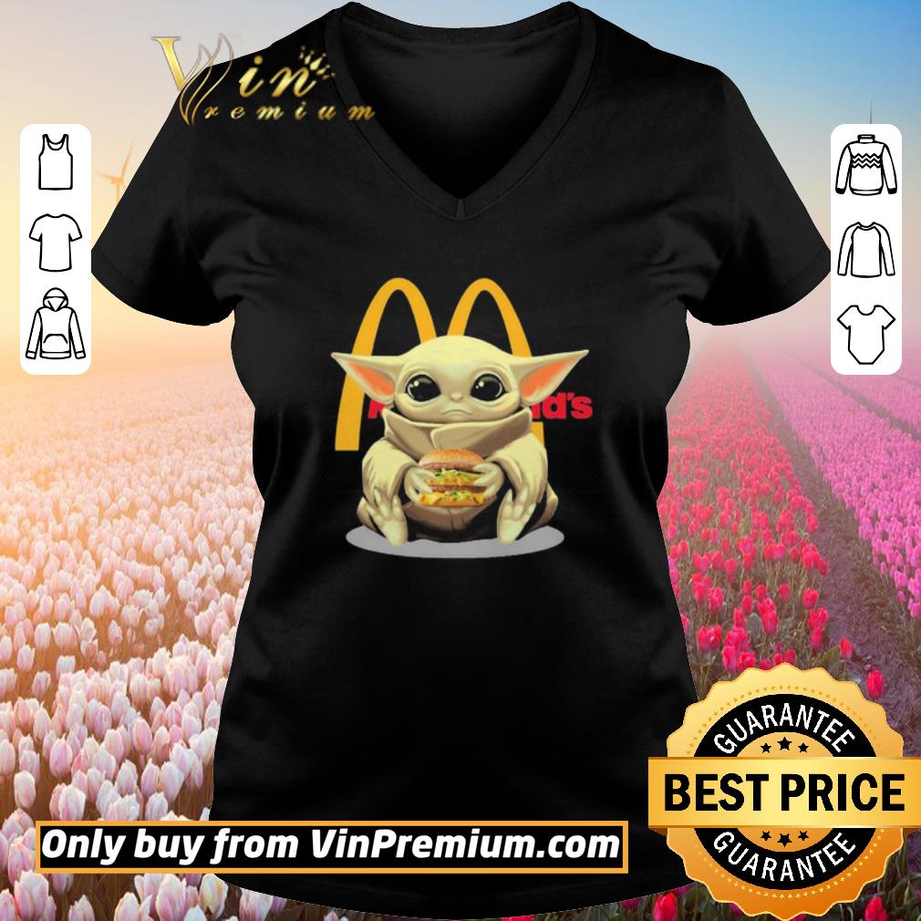 Hot Baby Yoda hug McDonald’s shirt 2 Hot Baby Yoda hug McDonald’s shirt 2