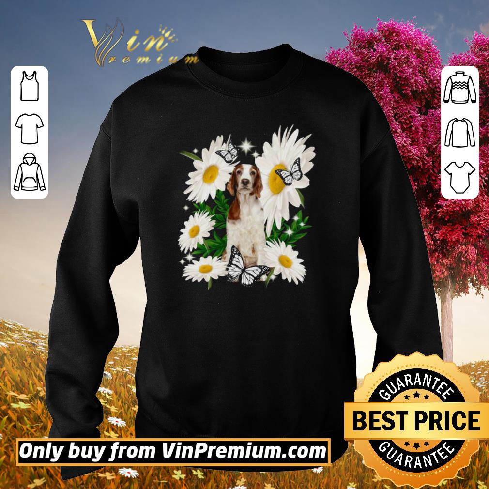 Top Welsh Springer Spaniel Daisy flower Classic shirt