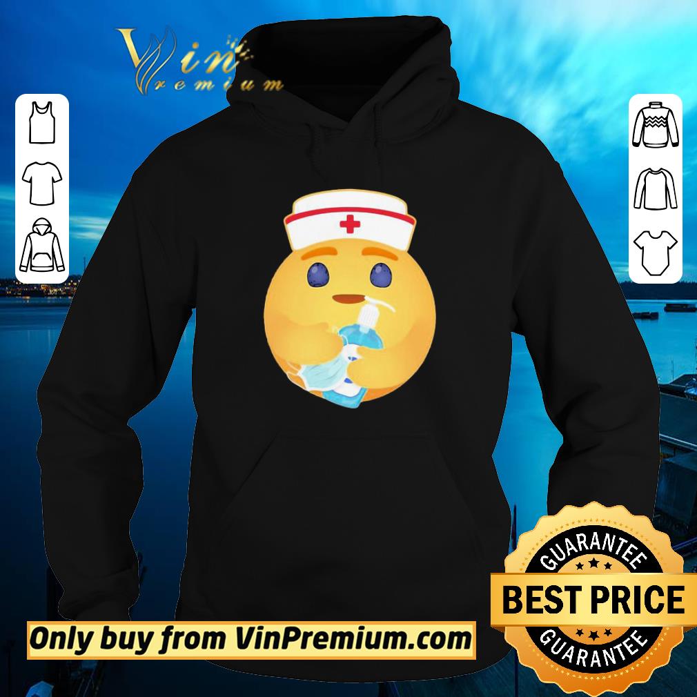 Pretty Nurse Facebook care emoji hug soap and medical mask shirt