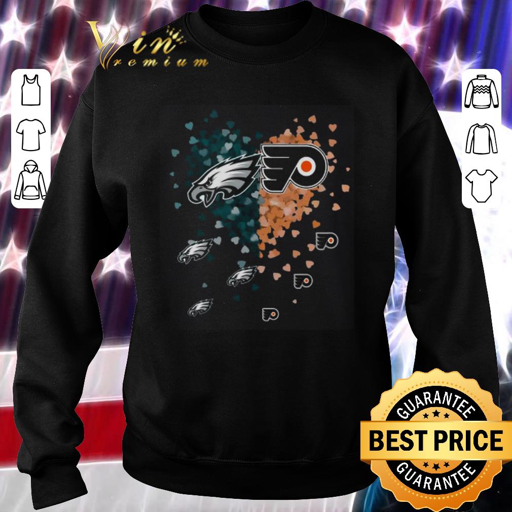 Pretty Philadelphia Eagles and Philadelphia Flyers tiny heart shape shirt 6 Pretty Philadelphia Eagles and Philadelphia Flyers tiny heart shape shirt