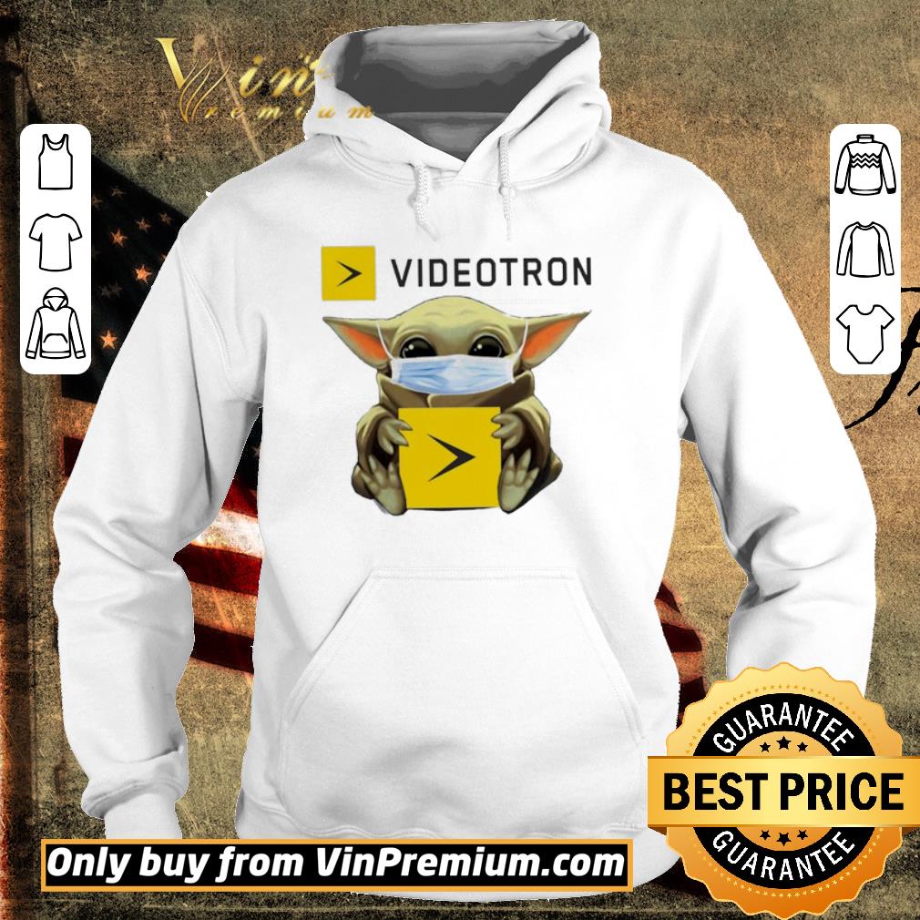 Top Baby Yoda hug Videotron shirt