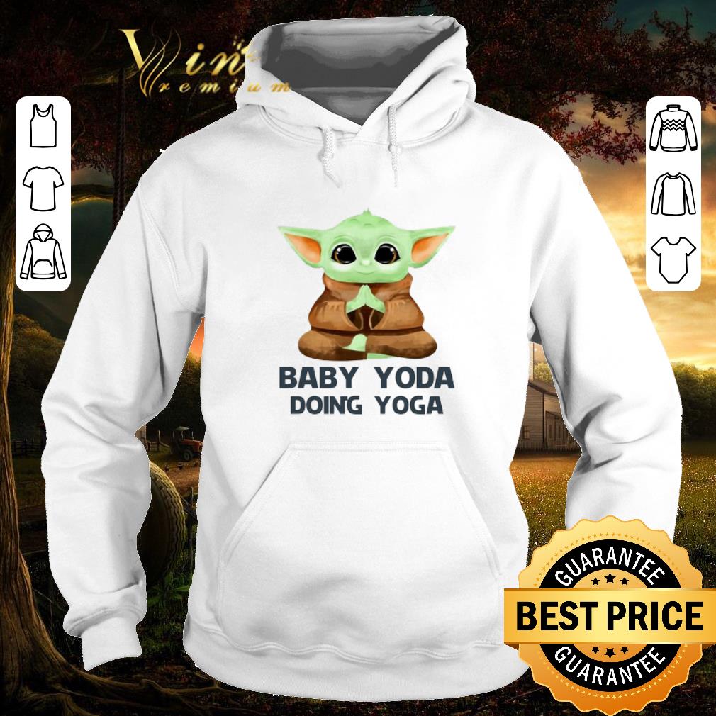 Pretty Star Wars Baby Yoda Doing Yoga shirt