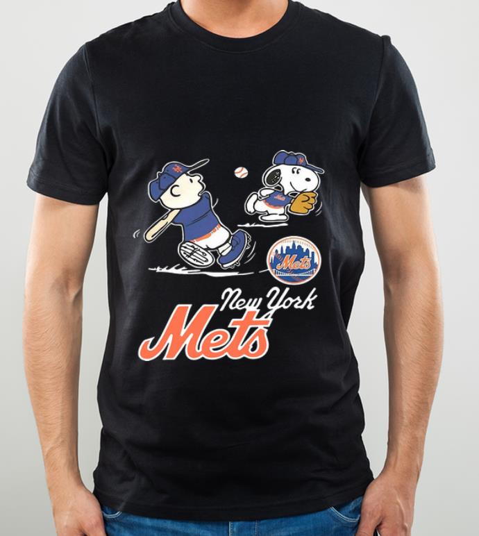 Premium Charlie Brown And Snoopy Baseball New York Mets shirt