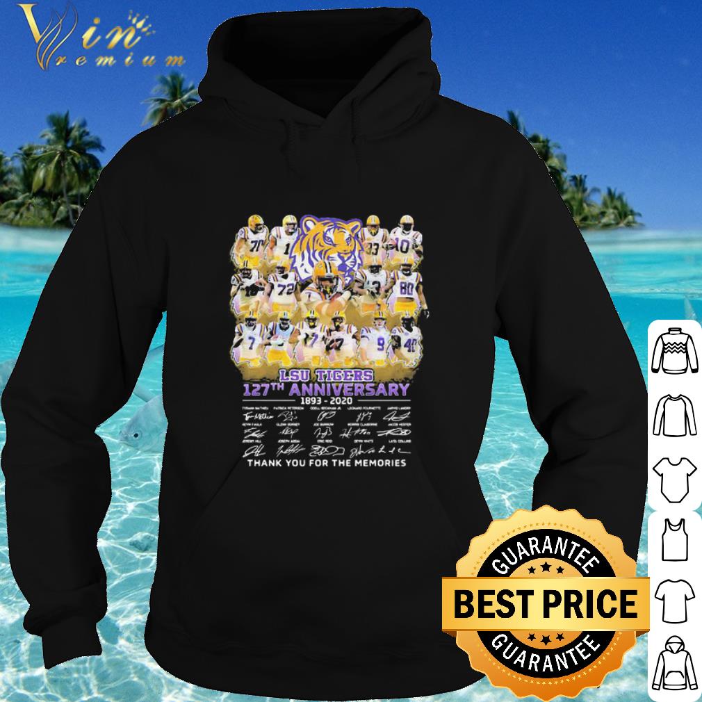 Best LSU Tigers 127th Anniversary 1893-2020 Signatures shirt
