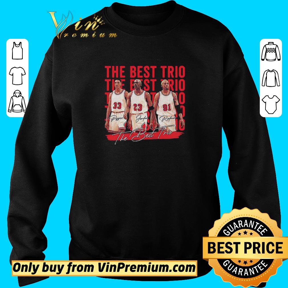 Hot The Best Trio Signatures 33 Pippen Bulls 23 Michael Jordan 91 Dennis Rodman shirt 6 Hot The Best Trio Signatures 33 Pippen Bulls 23 Michael Jordan 91 Dennis Rodman shirt