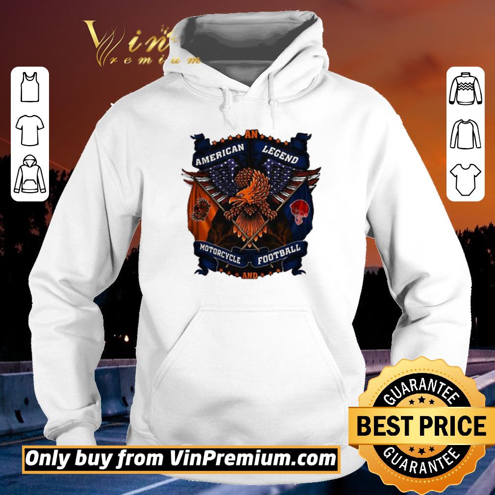 Pretty An american legend motorcycle and football eagles america independence day shirt