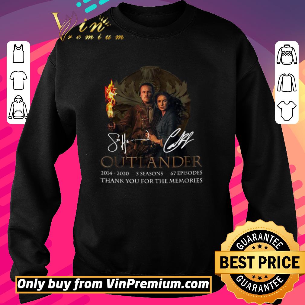 Awesome Outlander thank you for the memories signature shirt 6 Awesome Outlander thank you for the memories signature shirt
