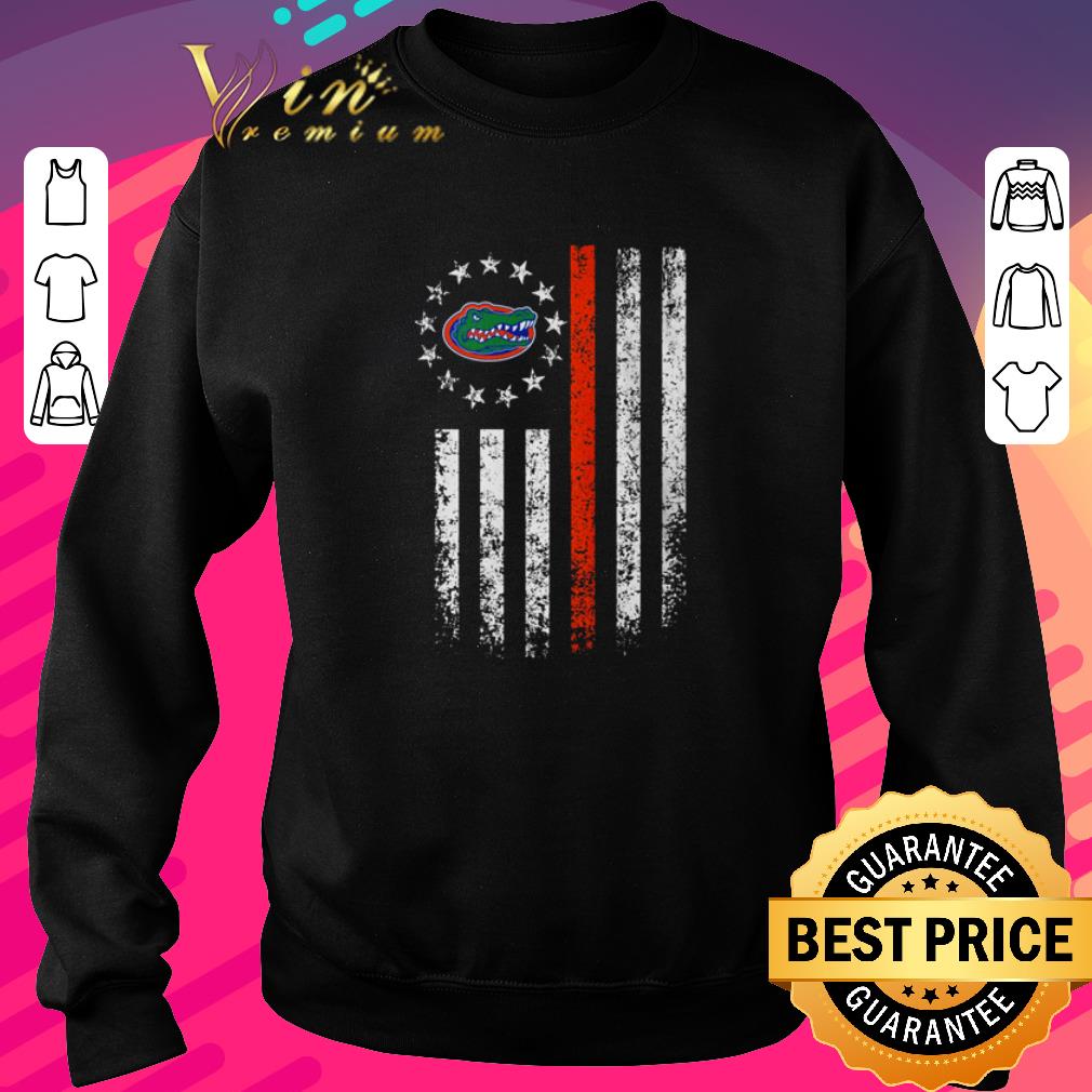 Nice Florida Gators inside American flag shirt