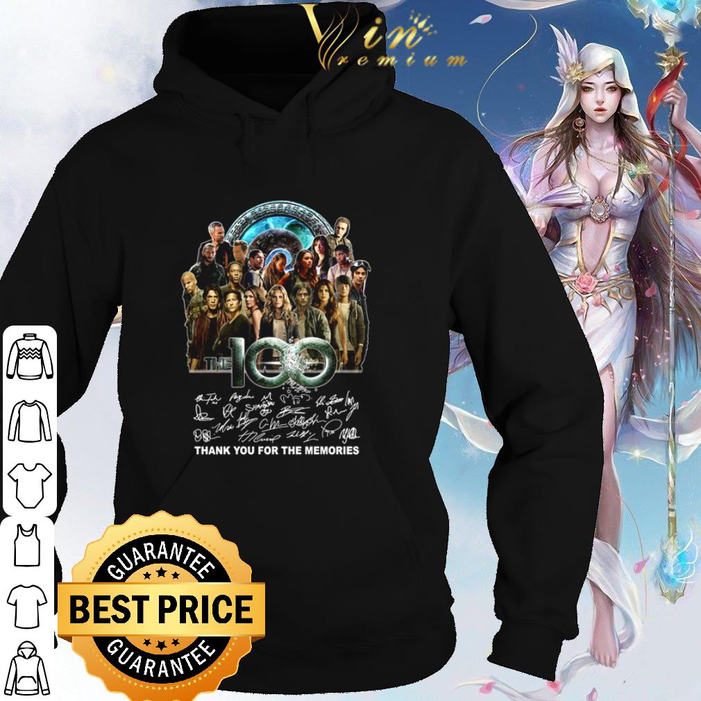 Official The 100 TV Series Signatures Thank You For The Memories shirt 6 Official The 100 TV Series Signatures Thank You For The Memories shirt
