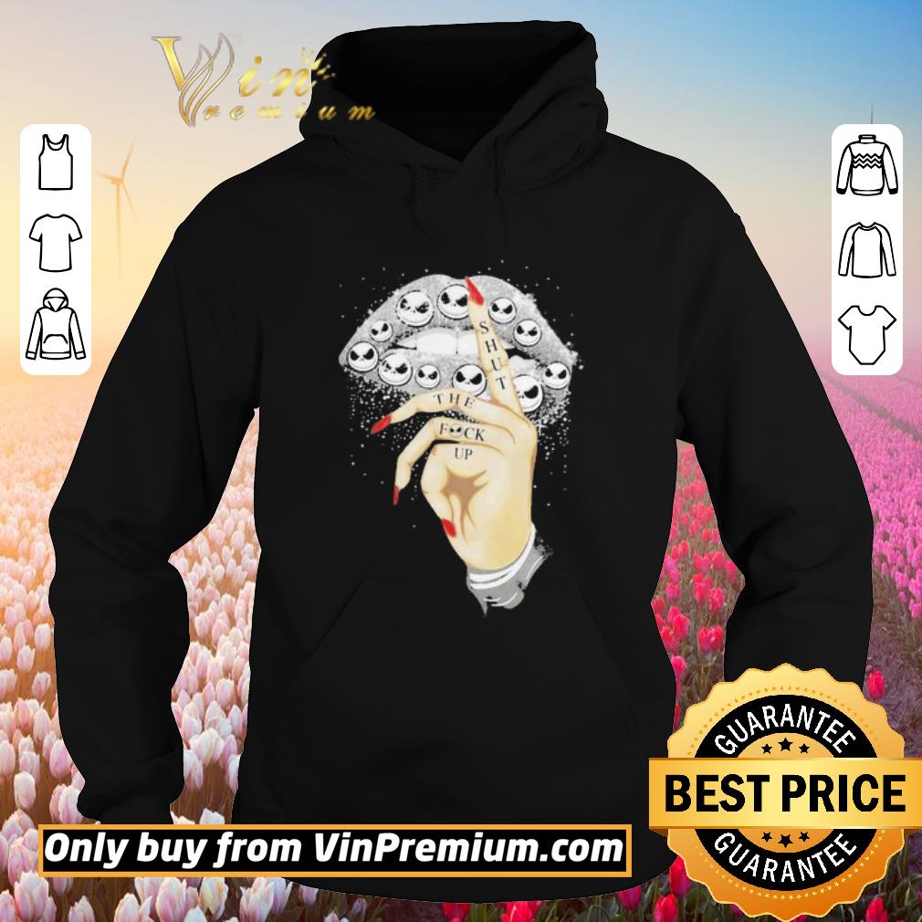 Pretty Jack Skellington lip shut the fuck up shirt
