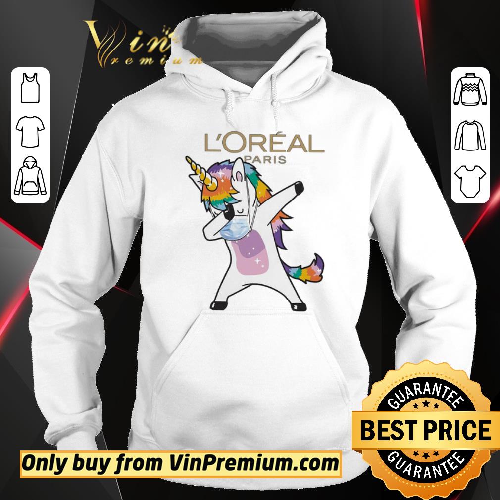 Awesome Dabbing Unicorn mask L’Oréal Paris logo Coronavirus shirt 6 Awesome Dabbing Unicorn mask L’Oréal Paris logo Coronavirus shirt
