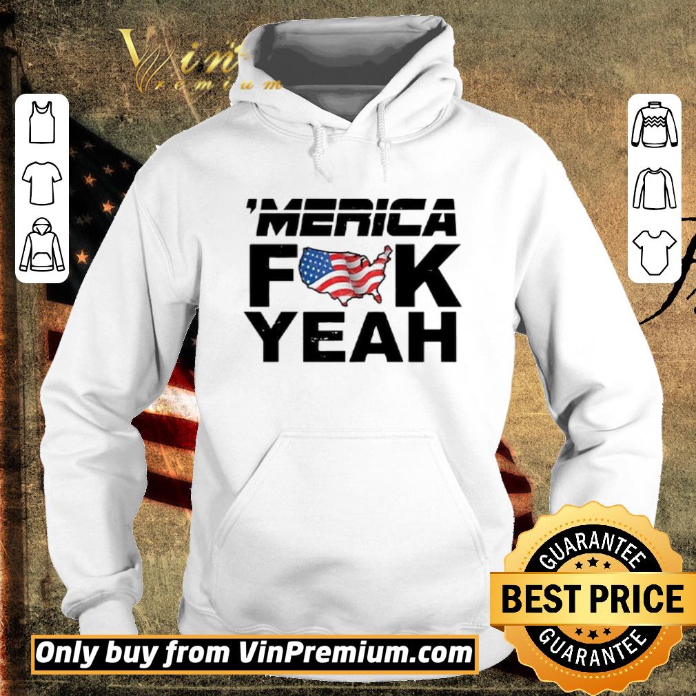 Hot ‘Merica Duck yeah flag map shirt