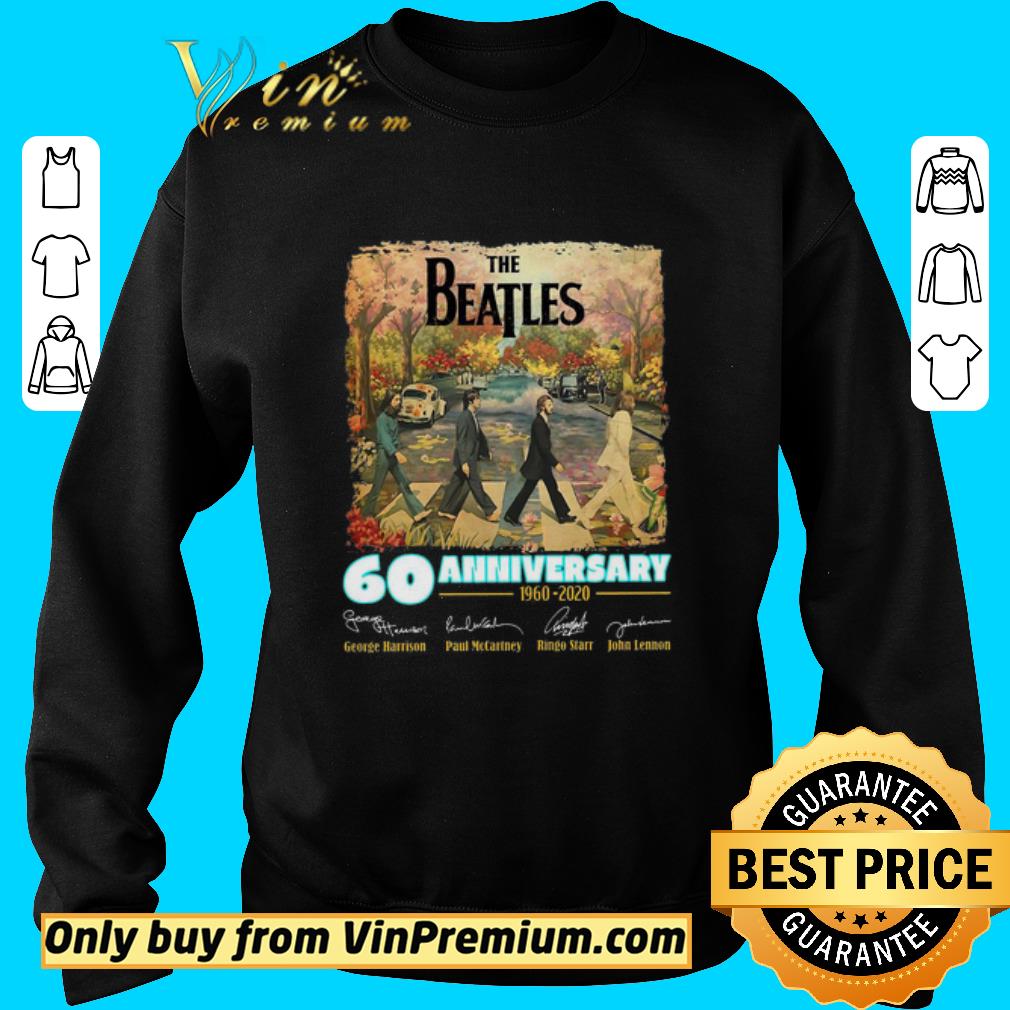 Awesome The Beatles 60 Anniversary 1960 2020 Signatures shirt
