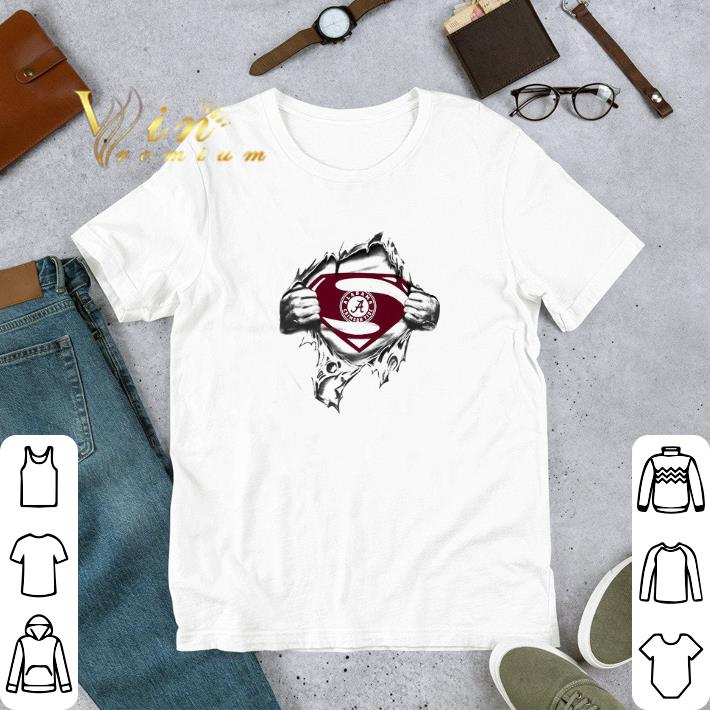 Nice Alabama Crimson Tide Insides Me Superman Logo shirt 6 Nice Alabama Crimson Tide Insides Me Superman Logo shirt