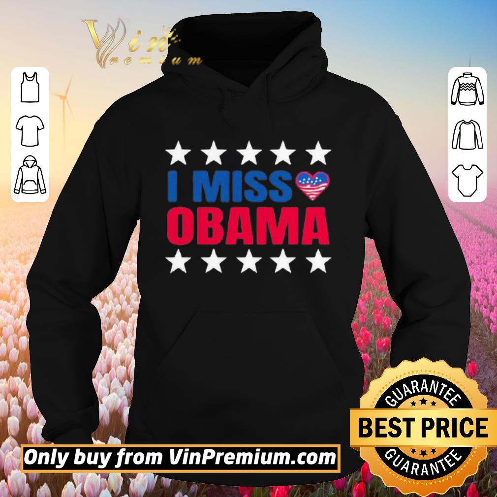 Awesome I Miss Obama American Flag Independence Day Heart Stars shirt