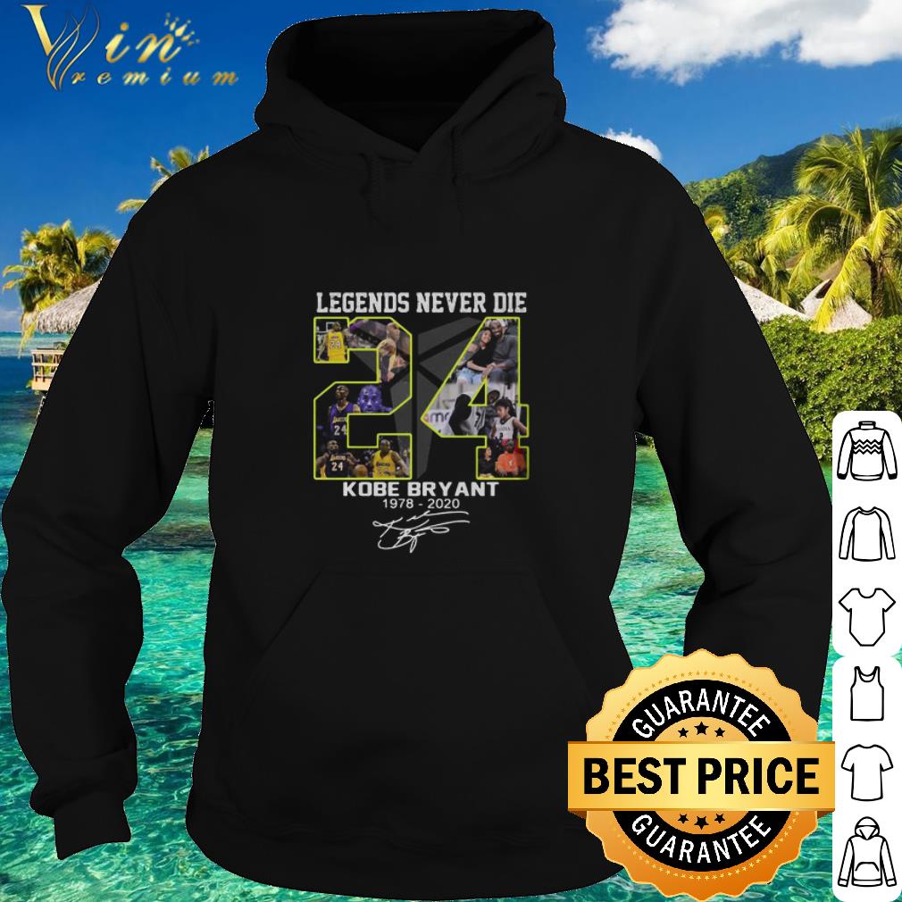 Pretty Legends Never Die 24 Kobe Bryant Logo 1978-2020 Signature shirt