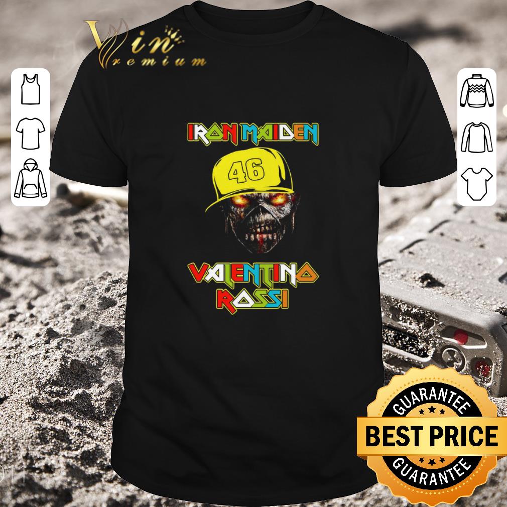 Hot Iron Maiden Eddie VR46 Valentino Rossi shirt 1 Hot Iron Maiden Eddie VR46 Valentino Rossi shirt 1