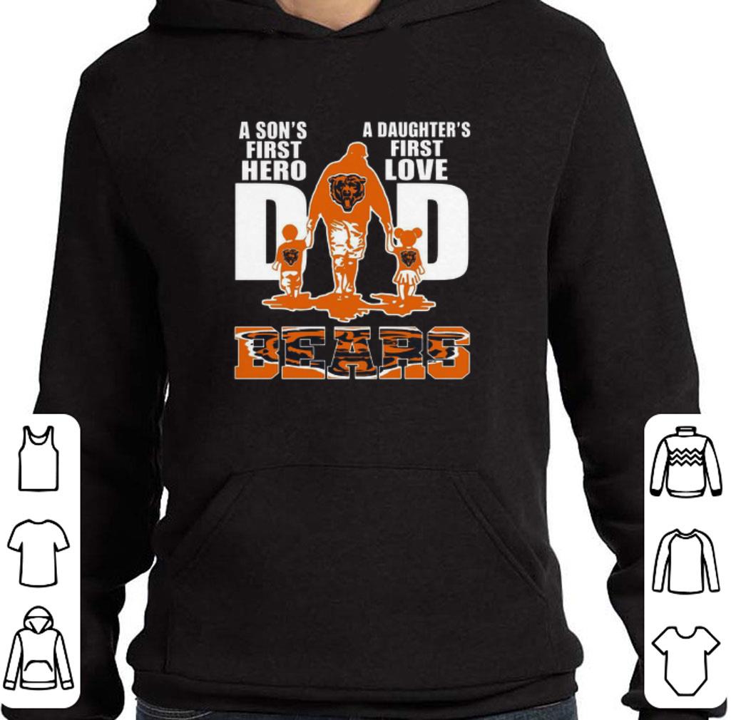 Awesome A son’s first hero A daughter’s first love dad Chicago Bears shirt 6 Awesome A son’s first hero A daughter’s first love dad Chicago Bears shirt