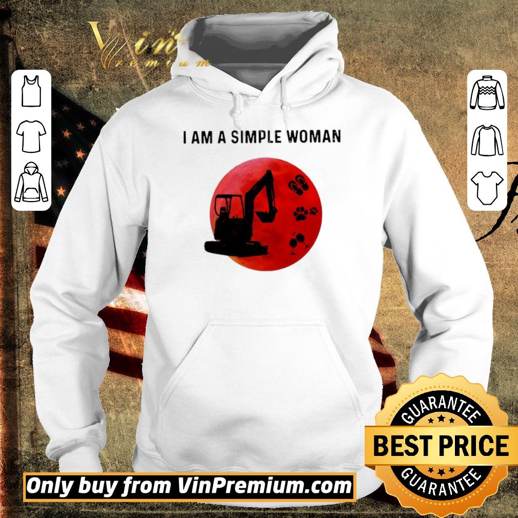 Pretty I Am A Simple Woman Excavator shirt 6 Pretty I Am A Simple Woman Excavator shirt