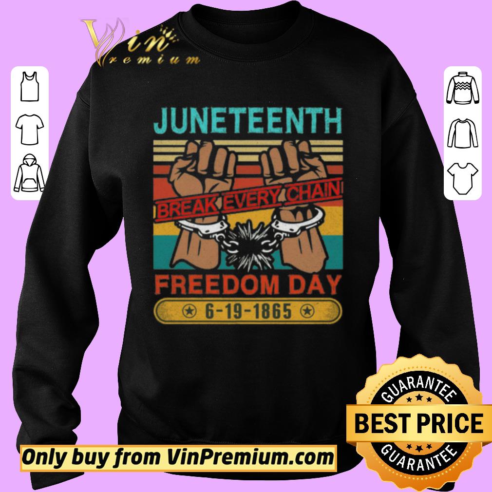 Hot Juneteenth Break Every Chain Freedom Day Vintage shirt