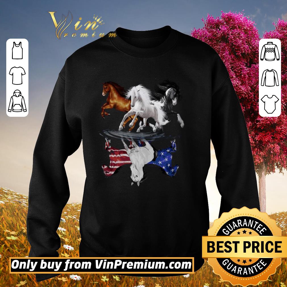 Pretty Horses water reflection American Flag 4th of July shirt 6 Pretty Horses water reflection American Flag 4th of July shirt