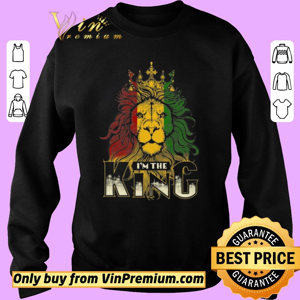 Awesome Lion I'm The King Pan-african Flag shirt