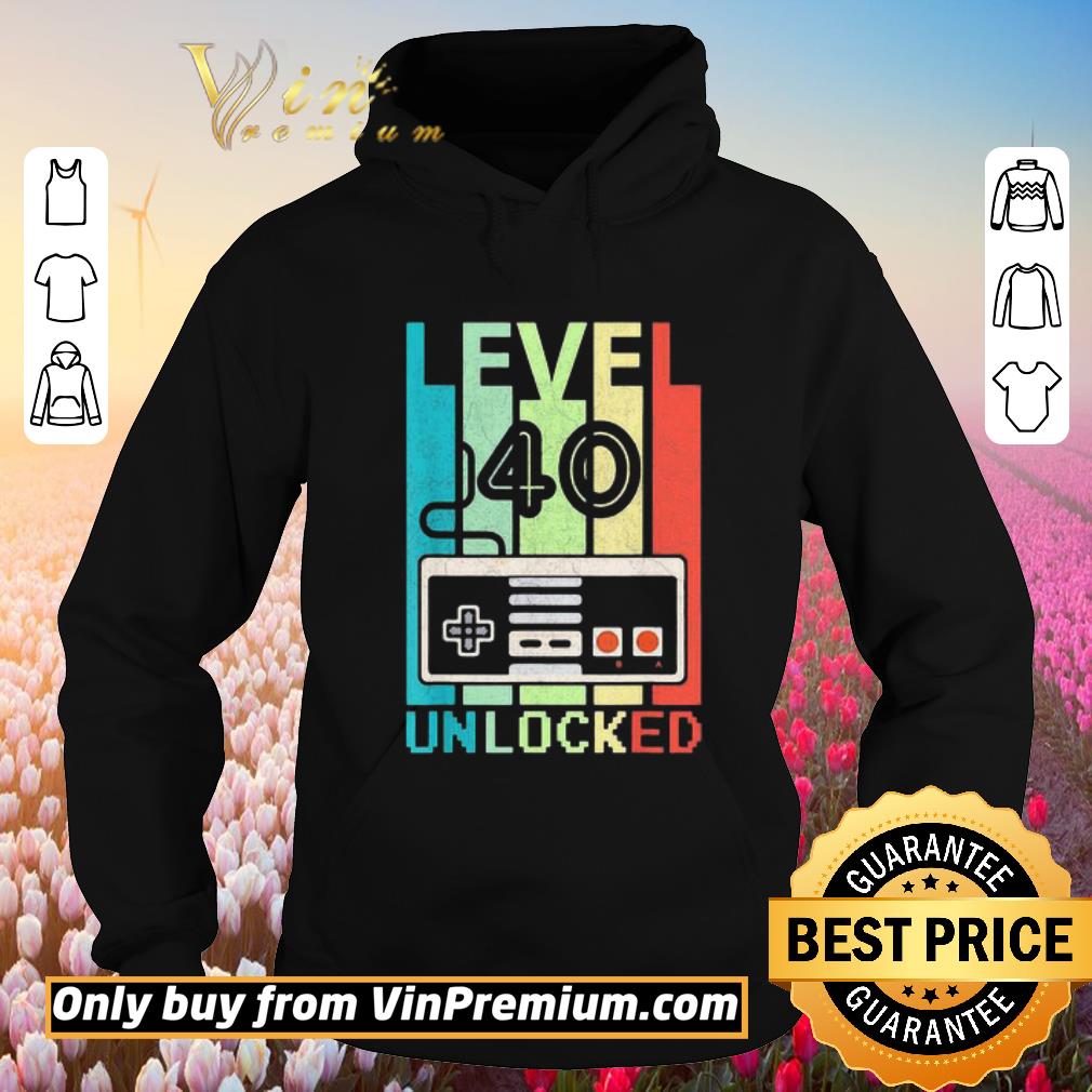 Hot Level 40 unlocked vintage retro shirt 6 Hot Level 40 unlocked vintage retro shirt