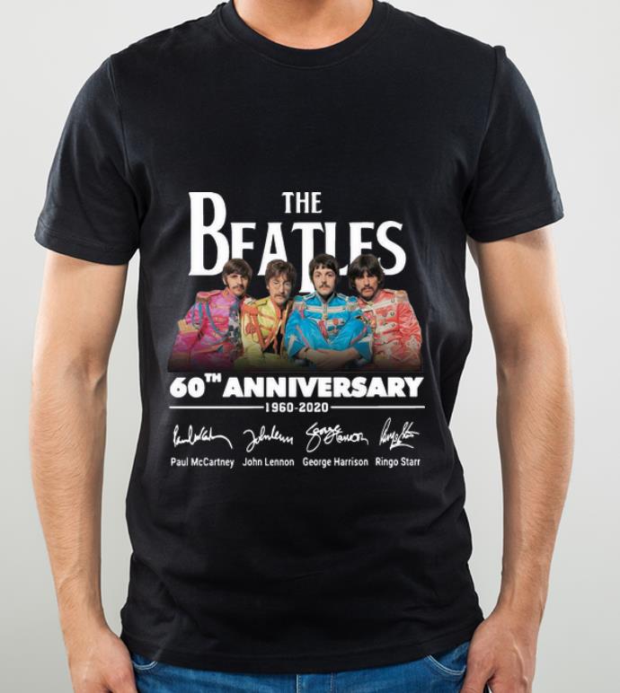 Awesome The Beatles 60th Anniversary 1960-2020 Signatures shirt
