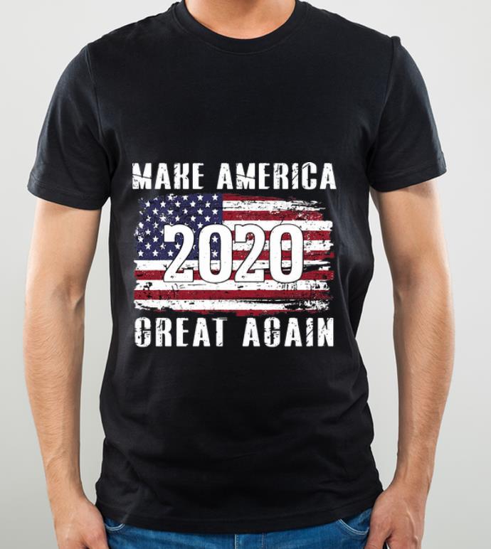 Nice Make America Great Again 2020 American Flag shirt
