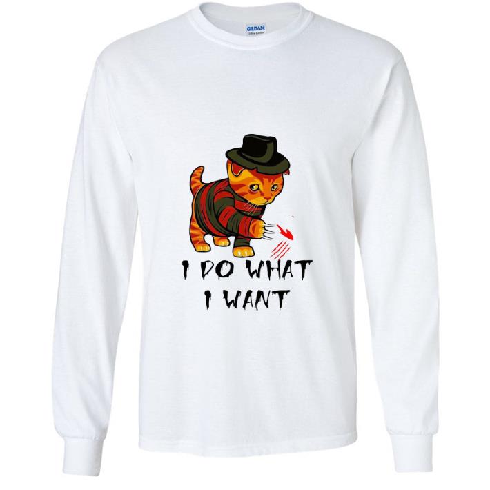 Hot Freddy Krueger Mashup Cat I Do What I Want shirt